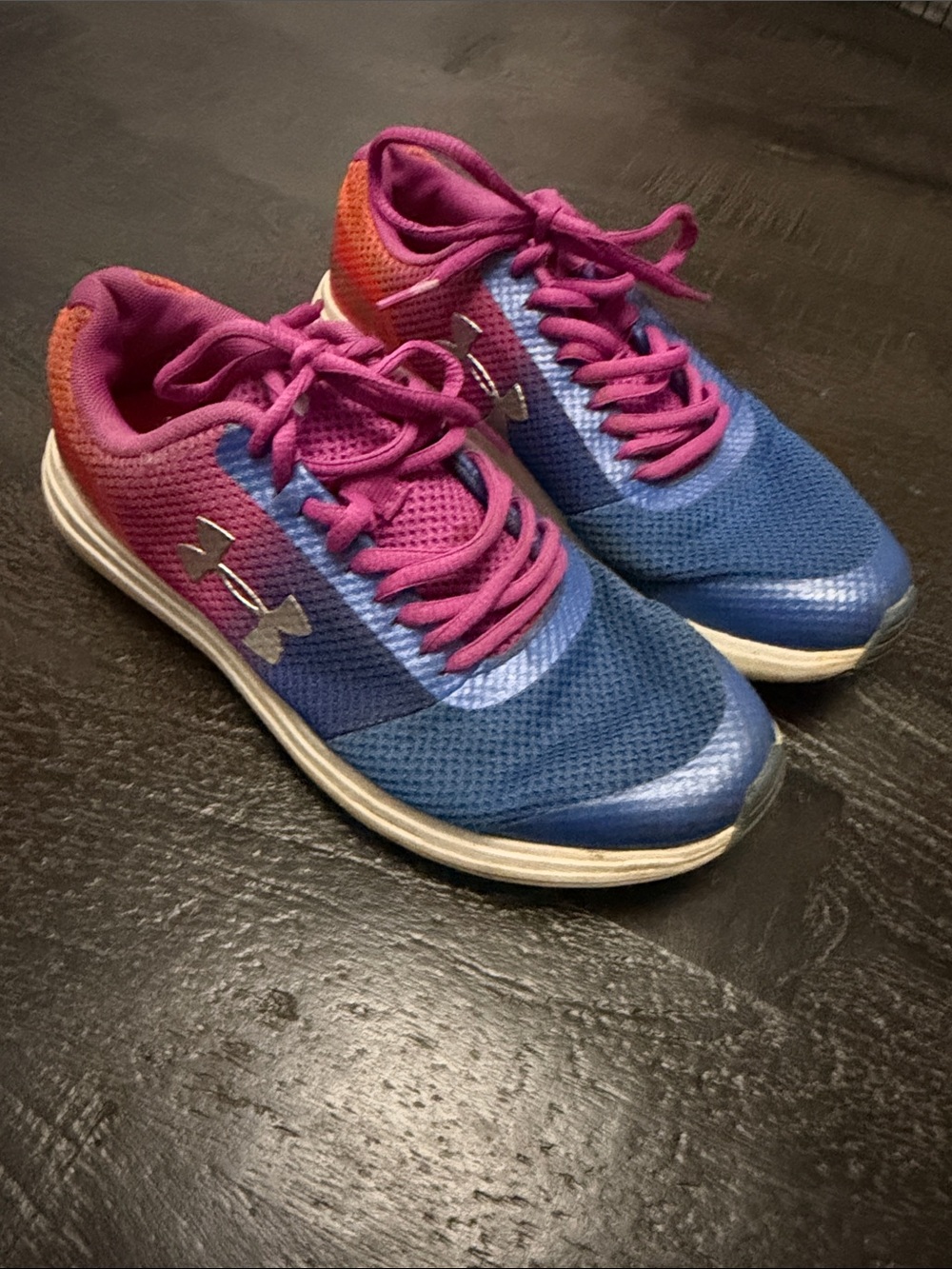 Under Armour Blue, Pink & Orange Kids' Mesh Sneakers